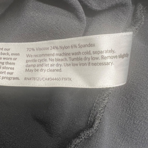 Eileen Fisher Pants Women XS Gray Washable Ankle Pull On Stretch Crepe Viscose - Picture 5 of 6